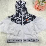 Nike Jackets & Coats | Nike Girls Large Cropped Athletic Warm Up Jacket | Color: Black/White | Size: Lg