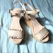 Kate Spade Shoes | Kate Spade - Tomas Nude Cork Wedge Platform Sandals - Size 9.5 | Color: Cream/Tan | Size: 9.5