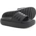Adidas Shoes | Adidas Adilette Platform Slide Women's Sandals Lightweight Core Black New | Color: Black | Size: 6