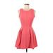 Bailey Blue Cocktail Dress - A-Line: Pink Solid Dresses - Women's Size Medium