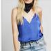 Free People Tops | Free People Intimately Sensual Satin Scallop Edge Cami Blue Medium | Color: Blue | Size: M