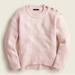 J. Crew Sweaters | J.Crew Button Shoulder Crewneck Alpaca/Wool Blend Pink Sweater(Xs) | Color: Pink | Size: Xs