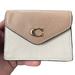 Coach Bags | Coach Outlet Tammie Card Case Colorblock C6890 Women’s Designer Wallet Like New | Color: Cream/White | Size: Os