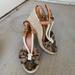 Coach Shoes | Coach Wedge Espadrilles | Color: Brown/Cream | Size: 6