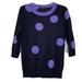 J. Crew Sweaters | J.Crew 100% Merino Wool Tippi Sweater Polka Dot Xs | Color: Blue/Purple | Size: Xs