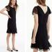 J. Crew Dresses | Jcrew Swiss Dot Silk Blend Dress Size 8p | Color: Black | Size: 8p