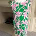 Lilly Pulitzer Dresses | Lilly Pulitzer Green And Pink Dress In Jumbo Lilly Print Size 14 | Color: Green/Pink | Size: 14