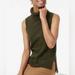 J. Crew Tops | J Crew Womens Turtleneck Sweater Tank Top Medium Green Wool Blend Sleeveless | Color: Green | Size: M