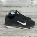 Nike Shoes | Nike Air Zoom Womens Running Shoes Lace Up Logo Black Size 7 | Color: Black | Size: 7