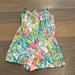 Lilly Pulitzer One Pieces | Girls Size 8/10 Cotton Lilly Pulitzer Romper | Color: Blue/Pink | Size: 8/10 Kids