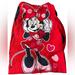 Disney Pajamas | Disney Minnie Mouse Hooded Onesie Footless Pajama Size 10 | Color: Red | Size: 10g
