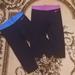 Nike Pants & Jumpsuits | Bundle Of 2 Nike Pro Capri | Color: Black/Blue | Size: M