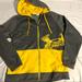 Under Armour Shirts | Men’s Under Armour Hooded Zip Up Sweatshirt | Color: Gray/Yellow | Size: L