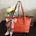 Gucci Bags | Gucci Guccissima Red Orange Leather Petite Tote | Color: Orange/Red | Size: Petite, See Description For More Details