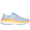 Skechers Women's Slip-ins: Max Cushioning Elite 2.0 Sneaker | Size 8.0 Wide | Blue/Orange | Textile/Synthetic | Vegan | Machine Washable