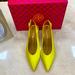 Tory Burch Shoes | Last Tory Burch Satin Slingback Pump Acidic Yellow White Patent Leather Heel 8 | Color: Black/White | Size: Various