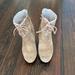 Michael Kors Shoes | Michael Kors Suede Booties | Color: Cream/Tan | Size: 6