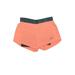 Nike Athletic Shorts: Orange Color Block Activewear - Women's Size X-Small