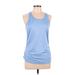 Tek Gear Active Tank Top: Blue Activewear - Women's Size Medium