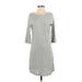 Gap Outlet Casual Dress - Shift: Gray Marled Dresses - Women's Size Small