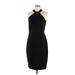 Just... Taylor Cocktail Dress - Party High Neck Sleeveless: Black Print Dresses - New - Women's Size 12