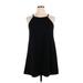 Wallflower Casual Dress - Mini Halter Sleeveless: Black Print Dresses - Women's Size X-Large