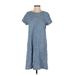 Purejill Casual Dress - Shift: Blue Marled Dresses - Women's Size X-Small