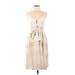 Burberry Casual Dress: Ivory Dresses - Women's Size 8