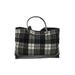 DSW Tote Bag: Gray Plaid Bags