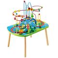 Hape Jungle Adventure Railway Table | Kid’s Bead Maze Puzzle Table with Accessories, African Scene Graphics, Child-Sized Table for Individual and Group Play