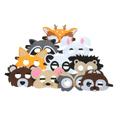 BESTonZON 110 Pcs Felt Animal Party Arts and Crafts for Therian Animal Costume Farm Birthday Party Supplies Stage Performance Wolf Lion Animal Child Chinese Fox