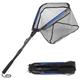 Landing Net for Fishing, Rubberised, Adjustable Length, Fishing Net, Foldable Fishing Net, Compact Fishing Landing Net, Pond, Carp Landing Net, Outdoor Fishing Accessories, Fishing Landing Net