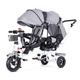 WAGLOS Tandem Strollers Portable Twin Tricycle Carbon Steel Frame Double Stroller With Canopy Double Pushchair Lightweight Baby Carriage lightweight