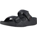 FITFLOP Men's Gogh Moc Slide in Leather Open Toe Sandals, Black (Black 001), 10 UK 44 EU