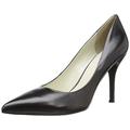 NINE WEST Women's Flax Dress Pump, Black Leather, 3.5 UK