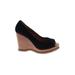 Steve Madden Wedges: Black Shoes - Women's Size 8