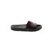 FILA Sandals: Slide Platform Bohemian Black Solid Shoes - Women's Size 11 1/2 - Open Toe