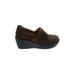 Born Crown Mule/Clog: Slip On Platform Bohemian Brown Solid Shoes - Women's Size 7 - Round Toe