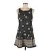 Free People Casual Dress - A-Line Scoop Neck Sleeveless: Gray Dresses - New - Women's Size 6