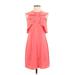 Charming Charlie Casual Dress - A-Line Crew Neck Sleeveless: Pink Solid Dresses - New - Women's Size X-Small