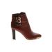 Louise Et Cie Ankle Boots: Brown Solid Shoes - Women's Size 9 - Almond Toe