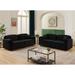 2-Piece Modern Living Room Upholstery Velvet Sofa Set