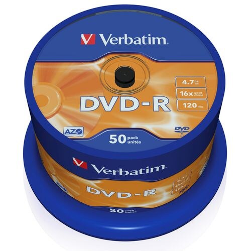 Verbatim DVD-R 43548 Spindle 16x 4.7 GB 50 Stück Image