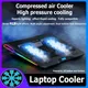 Gaming Laptop Cooler 18inch RGB light strip Led Screen Adjustable wind speed Twin turbine fan Multi