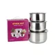 3pcs Stainless Steel Soup Pot Stock Pot Set with Lid Kitchenware Stew Pot Cooking Tools Cookware