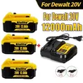 Batterie lithium-ion pour outils électriques Dewalt Max 20V 12000mAh 18 V 18650 mAh DCB200