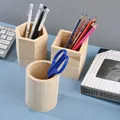Boîte de rangement en bois pour stylos pot à crayons porte-stylo conteneur de pinceaux de
