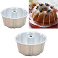 Hollow Non-Stick Chiffon Cake Molds Fluted Ring Cake Tins Cake Pan Cake Bakings Mould Tools Pumpkin