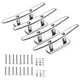 Marine Grade Boat Dock Cleat 4 5 6 Inch 4 Pieces Heavy Duty 316 Stainless Steel Include