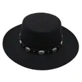 Nouveau Élégant Femmes Classique Fedora Hiver Automne Dame Imitation Laine Vintage Classique Chapeau